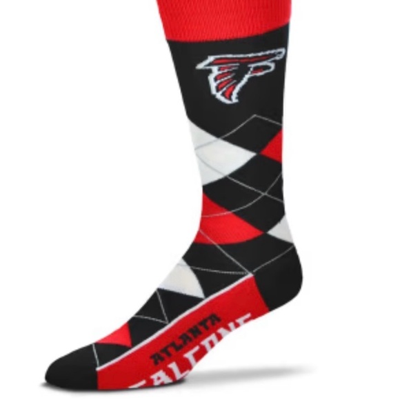 NFL Other - Atlanta Falcons Team Logo Mens Argyle Socks